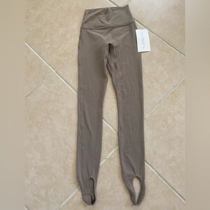 Athleta Beige Transcend Stirrup Leggings